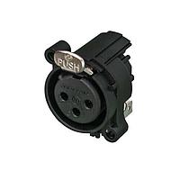 NEUTRIK NC3FAAH1-D ຕົວເຊື່ອມ XLR 3 ຂາ, ຜູ້ຍິງ PCBH