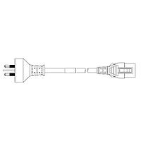 Volex VL-1424-21-150 ສາຍພະລັງງານ AC ລະດັບໂຮງໝໍ 16A/250V AUSSIE HOSP 4FT 9IN (1.5M) ສີດຳ