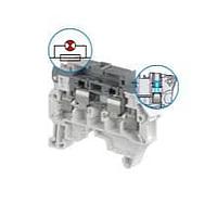 AMP Connectors - TE Connectivity ZS4-SF1-R4 ບລັອກຂໍ້ຕໍ່ຟິວອັດຕະໂນມັດ SNK ດ້ວຍກຸງສະກຣູ