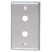 AIM-Cambridge / Cinch Connectivity Solutions 27-8479 ແຜ່ນປະຕູ WALLPLATE ST/STEEL DUAL 1/2" HOLE