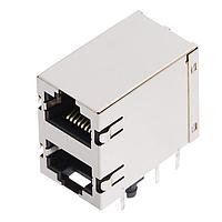 Amphenol Commercial Products RJE111881410H Modular 8P8C, Shield with NO LED, 1 Port, High Temp T&R