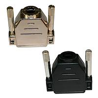 NorComp 973-037-010R011 ປອກປ້ອງກັນການດຶງ Strain Relief Backshell 37P ທາງເຂົ້າດ້ານບູດ ພລາສຕິກສີດໍາ