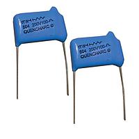 Cornell Dubilier (CDE) 504M02QA100 Quencharc ອາກ ສັບເພີສເຊີ, Snubber Network Metallized Polyester Film Capacitors 0.5uF 125V 100 Ohm Quencharc