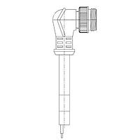 Molex 1300062506 ສາຍເຊັນເຊີ / ສາຍຕົວຂັບເຄື່ອນ MC 3P M/MP 16/3 TPE FLX TRI KEY 90D 2M