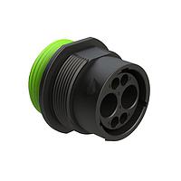 Amphenol SINE Systems AHDP04-18-06PN-WTA ຕົວເຊື່ອມ Rcpt SZ 18, 6 POS Pin Wide Thread