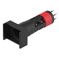 EAO 51-708.0292 ປຸ່ມກົດສະແດງແສງມີດໄອໂດດມອມ SA 2NC+2NO+2D UT 18x24 ທອງ/ເງິນ