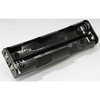 Eagle Plastic Devices 12BH344D-GR ຖານຖືຖີ່ມໄຟຟ້າ 4 "AA" ມີແທບ ສີດຳ