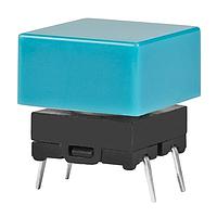 NKK Switches JB15KP-2G ສະຫນອງສະຕິກ Tactile Switches OFF-(ON) PC MOUNT FLAT BLUE CAP