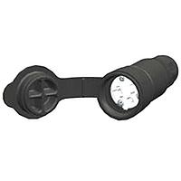 Molex 1301460201 ປຸ່ມພະລັງງານ AC ແລະປຸ່ມຮັບ 6-20R WATERTITE CONNECTORS ສີດຳ