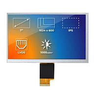 Riverdi SM-RVT70HSLNWN00 ຈໍ TFT LCD 7.0" LVDS, ແສງສວ່າງສູງ, IPS, ບໍ່ມີການສະຕິດສອດ