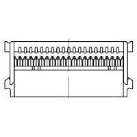 AMP Connectors - TE Connectivity 8-1437020-8 ຕົວເຊື່ອມ FFC & FPC 20P IDC SOCKET