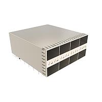 Amphenol Commercial Products U95R3Q5404LLH1B ຕົວເຊື່ອມ QSFP QSFP56 2X3 Cage & Connector Assy ມີຫົວລົງແລະ LP