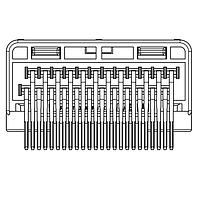 JAE Electronics MX84B024NF2 ຫົວກາງການເຊື່ອມຕໍ່ Pin Header 24 Pos R/A