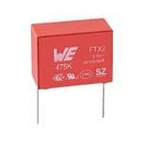 Wurth Elektronik 890324023007 ຟອຍຄັບຊິເຕອ WCAP-FTX2 20mm Lead 0.012uF 10% 275VAC