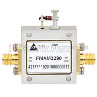 Fairview FMAM3290 2.5 dB NF, 2 GHz to 8 GHz, Low Noise Broadband Amplifier with 13 dBm, 14 dB Gain and SMA