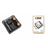 M5Stack M124 ໂມດູນ Relay 2-Relay 13.2 ແມ່ນໂມດູນ Relay AC 2-Channel, ສະຫນັບສະຫນູນ 250V/5A ຕໍ່ແຄນເຊນ