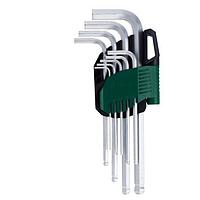 SATA 09105 9PC. ກໍານົດຈຸດບານແຂນຍາວ (1.5, 2, 2.5, 3, 4, 5, 6, 8, 10mm)