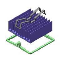 Advanced Thermal Solutions ATS-X53210G-C1-R0 ໂປຣແກຣມການລົມຢືດ BGA ມີການເຊື່ອມຕໍ່ superGRIP, ປະສິດທິພາບສູງ, 21x21x12.5mm