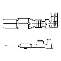 Yazaki 7114414302 ຂໍ້ຕໍ່ TERM YESC M 6.3MM SLD