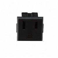 Adam Tech NEMA-5-1-A ປຸ່ມຮັບ UNIVERSAL PANEL SNAP INTL I/O RECEPTACLE
