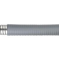 HellermannTyton LTP25G-25M ສປາຍລ໌ວຣັບ HelaGuard Spiral Metallic Conduit, ຍືນຍົງ, 0.75" (25mm) ຜ່ານ, GS/PVC, ສີເທົາ, 82ft/Reel