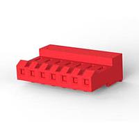 AMP Connectors - TE Connectivity 3-640428-7 ຮູງຮັບ Receptacle ປິດດ້ວຍບໍ່ມີ TABS 7P L.R. ແດງ 22 AWG