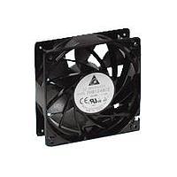 Delta Electronics, Inc. THB1248CE ພັນລະຫັດ Tubeaxial Fan, 120x38mm, 48VDC, 262CFM, Ball, 4-Lead Wires, Lock Rotor Sensor, Tach/PWM