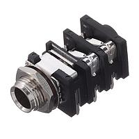 Amphenol Audio ACJS-MHOM ຕົວເຊື່ອມໂທລະສັບ 1/4"HOR Snap-fit CHASSIS CONN