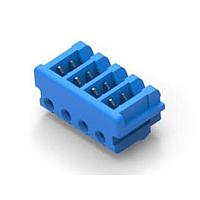AMP Connectors - TE Connectivity 2-173977-4 ຮູງຮັບ Receptacle CT CONN MT REC ASSY 4P ສີຟ້າ