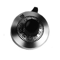 Vishay Spectrol 11A31B10 ມະດູນນັບການຫຼັກ 25.4mm 1/4 shft dial Brush chrme,blk mrk