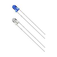 VCC LTH3MM12VFR4600 ໄຟ LED ສີເດັ່ນເດັ່ນ 3mm Thru Hole LED 467nm ສຳລັບ 12VDC