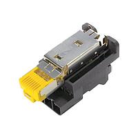 HARTING 09451001760 Modular Han3A RJ45 Hybrid 10G ແຊັດໃສ່ 8+4p IDC