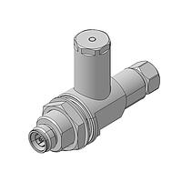 HUBER+SUHNER 3400.31.0001 ອຸປະກອນປ້ອງກັນເຄື່ອງກະທົບສະເກນທີ່ມີການເຊື່ອມຕໍ່ Connectorized Surge Protectors Quarter-wave stub 4.3-10 plug(m) to 4.3-10 jack(f), 690-2700MHz