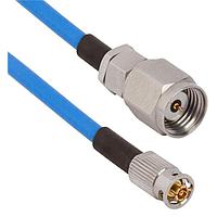 Amphenol SV Microwave FQSMPM-085-MS185-120 ສາຍສັ້ນ RF SMPM F QB ເຖິງ 1.85mm STR M 12" Cable
