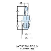 Heyco 10567F ບລາຍນ໌ມາວນ໌ HBS2-10 V-0 ທຳມະຊາດ
