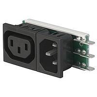 Schurter 6423.0153.12 ການປະສົມຂອງທາງເຂົ້າ/ທາງອອກ 1P ທີ່ມີຟິວ 6.3 1.2mm