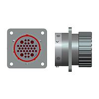 Amphenol Industrial UPT00D-24-48P ຮູບຮອບ receptacle 48 way box mount pin