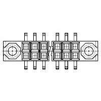 Nanonics - TE Connectivity 534286-9 ການປະກອບປະກັບ Socket 26 MODIV VERT DR 100CL/SFMNT