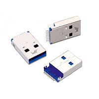 Wurth Elektronik 692112030100 ຕົວເຊື່ອມ USB Type A WR-COM 3.0 TypeA SMT 9Pin Hztl Male WClip
