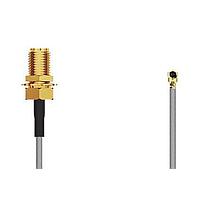 GCT (Global Connector Technology) CABLE 348 RF-050-A-1 ການປະກອບສາຍ RF I-Pex MHF I RA Plug2SMA STRJck R Mt 6 GHz,50mm, 1.13mm ສີເຫຼືອງ