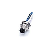 Amphenol LTW M12T-04PMMS-SF8B15 ເສັ້ນສາຍອ່ານສະເຫຼີມ / ເສັ້ນສາຍອັກຕູເວີ M12 ຕົວເຊື່ອມຕໍ່ມີຮູບກົງ, ລະຫັດ T, ເຫລັກ, 12A, 04 ກົມປິນ, ຕົວເຊື່ອມຊາຍ, ການຕິດຕໍ່ຊາຍ, ເຮັກຊາໂກນ, ການກວດສອບດ້ວຍການສະກູຣ, ການບວກກັນດ້ວຍການບວກກັນດ້ວຍສາຍ/ສາຍໄຟ, ຄວາມຍາວ 150mm, IP68 / IP69K
