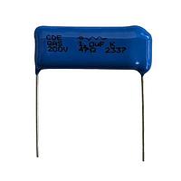 Cornell Dubilier (CDE) QAS105K200D022 ຄອງຊັບເນີບຟິລມ 1uF, 200VDC, 36.8x10x17mm, 22Ohms