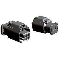 AMP Connectors - TE Connectivity 1801175-1 ກອງຮັບ 2W RECEPTACLE HP CONNECTOR ສີດຳ