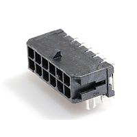 Molex 43045-1223 Power Microfit 3.0 RA PTH clip 30Au DR 12Ckt