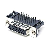 Amphenol Commercial Products L77HDA26SD1CH4R ຂໍ້ມູນຄວາມຫນາແບບ D-Sub Connectors D SUB R/A