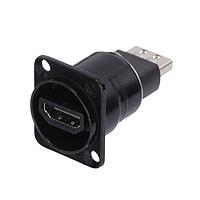 Switchcraft EHHD192B HDMI, Displayport ແລະ DVI Connectors EH Series HDMI Feedthru, ສີດຳ