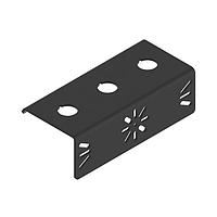 Banner Engineering SSA-MBK-EEC3 ຂາຍຂອງຕິດຕັ້ງ E-STOP Mounting Hub Bracket; ມຸມຂວາ; ຮູ 30 mm ສາມອັນ; ສີດຳ