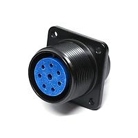 Amphenol Industrial 97-3102A-18-8S(621) ຕົວເຊື່ອມ 8P Sz 18 ກະຕ່າຍຕິດຕັ້ງປະຕູສອກເຕັດຮອດເຊີ້ດ