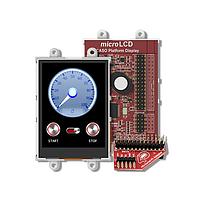 4D Systems uLCD-28PTU-PI ຕົວແປງປ້ອງກັນສະຫນາມຕໍ່ຕ້ານ 2.8" Pk Adptr Shld ສໍາລັບ Raspberry Pi