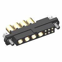 Harwin M80-4D10605F1-04-325-00-000 ຕົວເຊື່ອມພະລັງງານຫນັກ 6+4 ຕໍ່ຕຳແໜ່ງ ເພື່ອຍິງ 22AWG+12AWG ຊຸດຕົວເຊື່ອມສາຍ, ນັກຍຶດສະແກຣວ